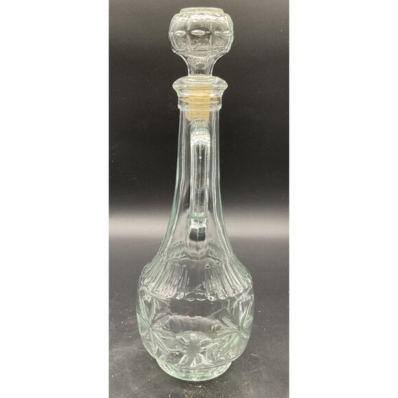 Mogen David Collectors Glass Wine Decanter With Stopper Kosher 12"H USA 1960s - Picture 2 of 9